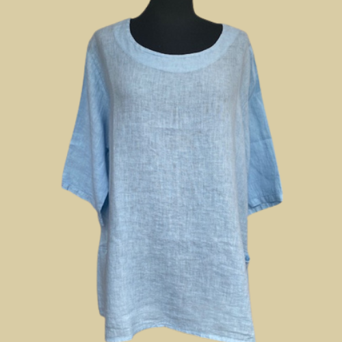 Leinentunika hellblau