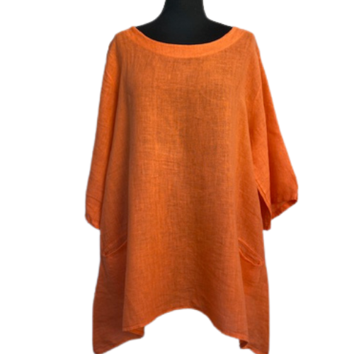 Leinentunika orange