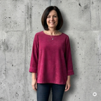 Tunikashirt Cord bordeaux