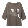 Leinentop "Lächeln.." schlamm