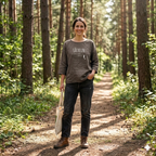 Tunikashirt "Lächeln..." schlamm