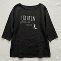 Tunikashirt "Lächeln..."schwarz