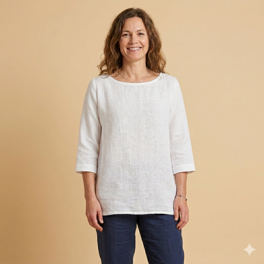Tunikashirt uni weiß