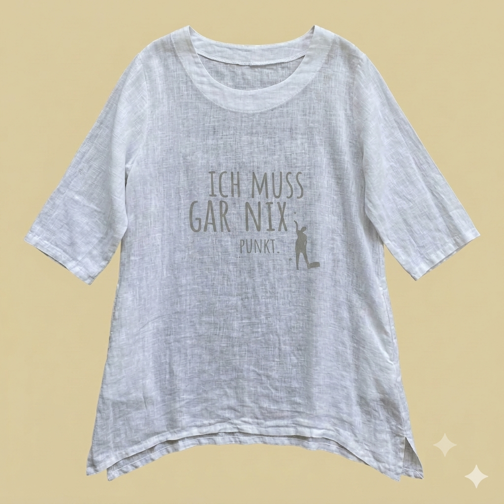 Leinentunika weiss gar nix