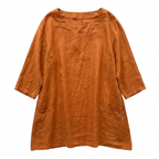 Leinentunika orange