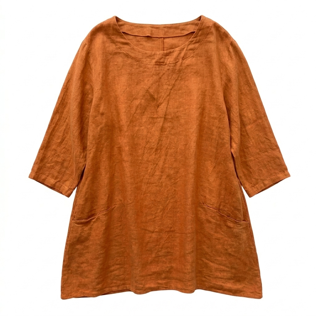 Leinentunika orange
