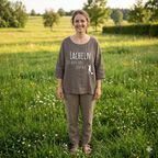 Leinentop "Lächeln.." schlamm