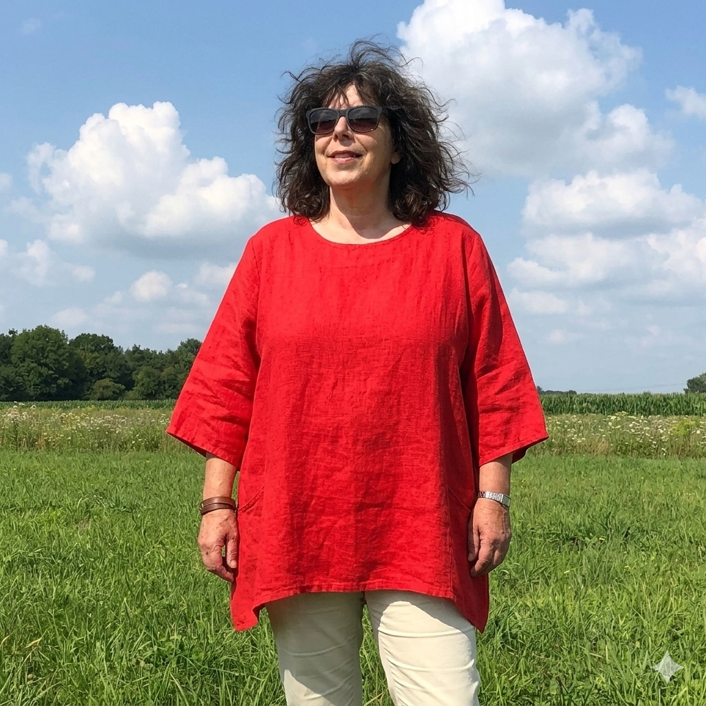 Leinentunika rot
