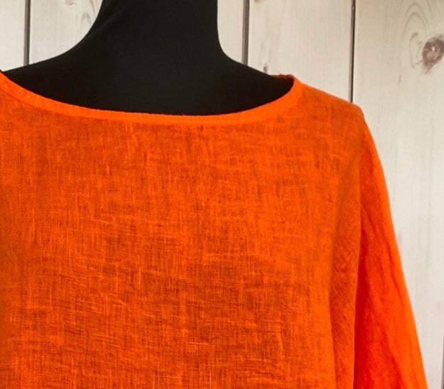Tunikashirt uni orange