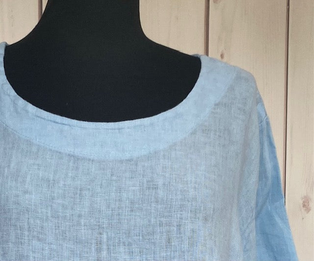 Leinentunika hellblau