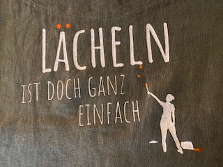 Leinentop "Lächeln.." schlamm