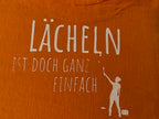 Leinentop"Lächeln..." orange