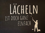 Tunikashirt "Lächeln..."schwarz