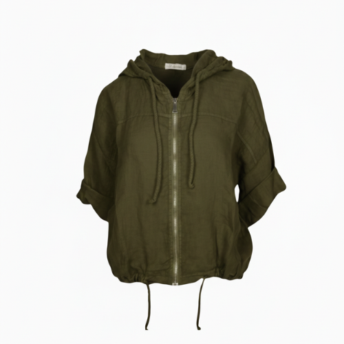 Kapuzenjacke olivegrün