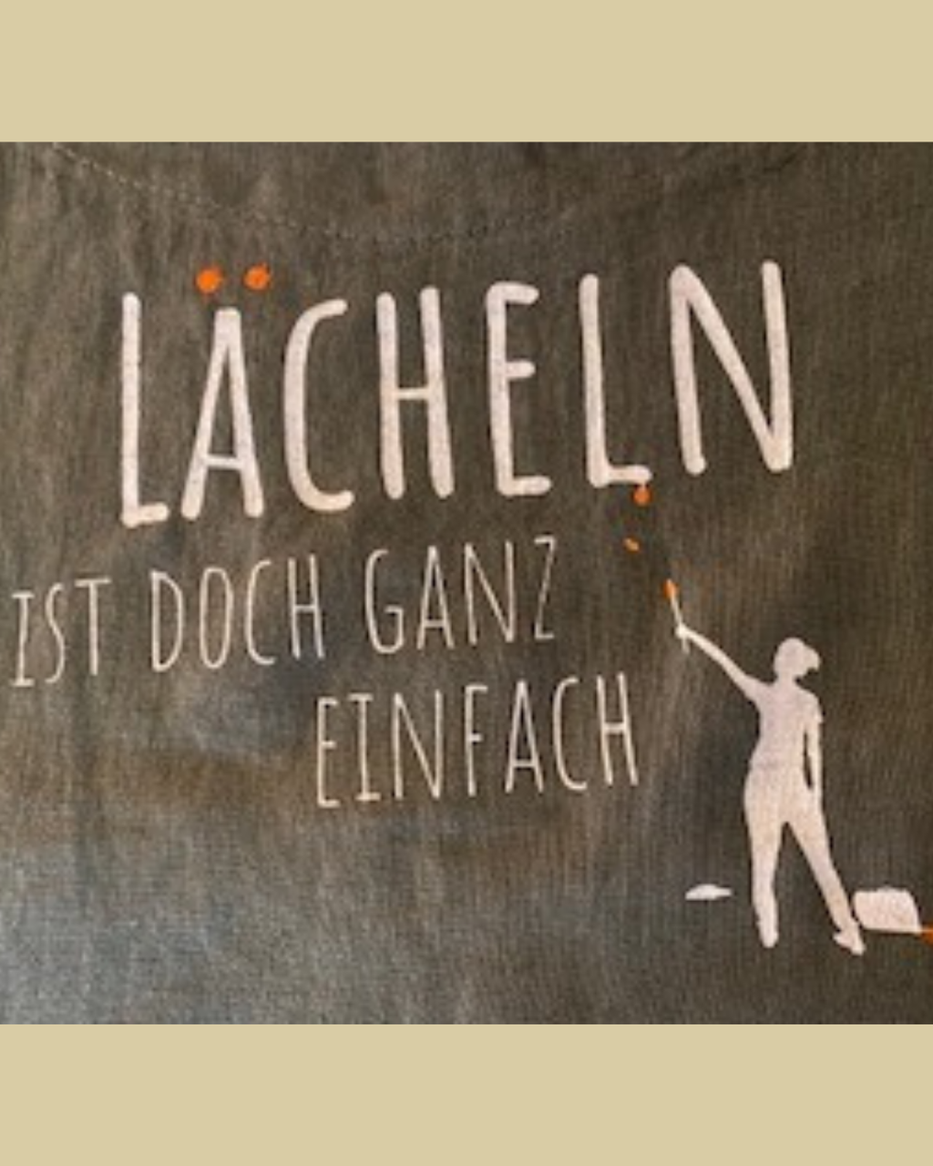 Tunikashirt "Lächeln..." schlamm