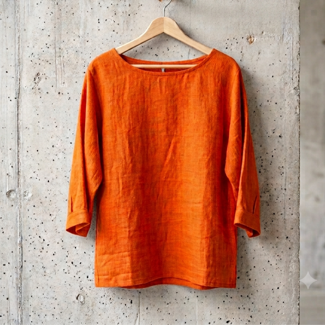 Tunikashirt uni orange