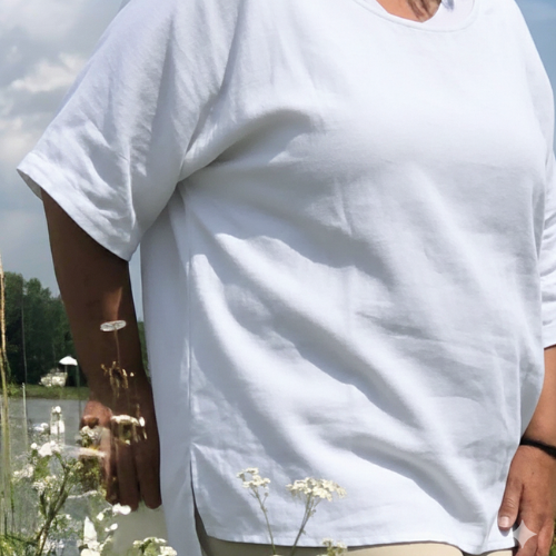 Tunikashirt uni weiß