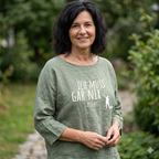 Tunikashirt "Ich muss gar nix..." olive