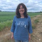 Tunikashirt "Ich muss gar nix..." mitttelblau