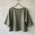Leinentop olive