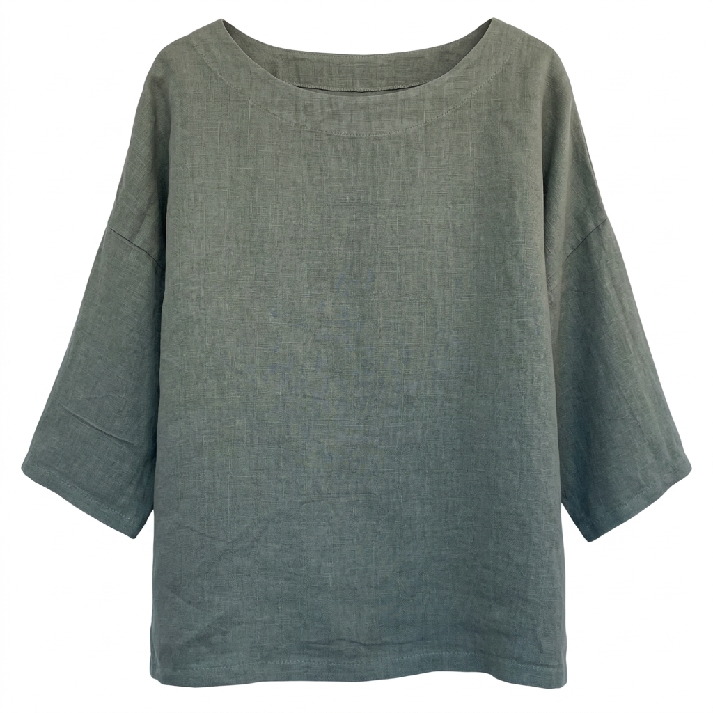 Leinentop olive
