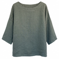 Leinentop olive