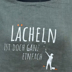 Tunikashirt "Lächeln..." olive