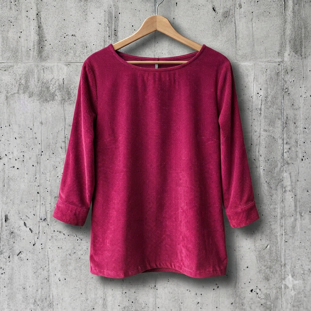 Tunikashirt Cord bordeaux