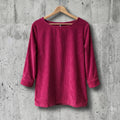 Tunikashirt Cord bordeaux